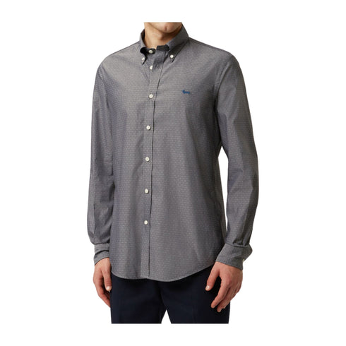 Harmont & Blaine Camicia casual Camicia Uomo con micropois Grigio scuro - Francavilla Moda